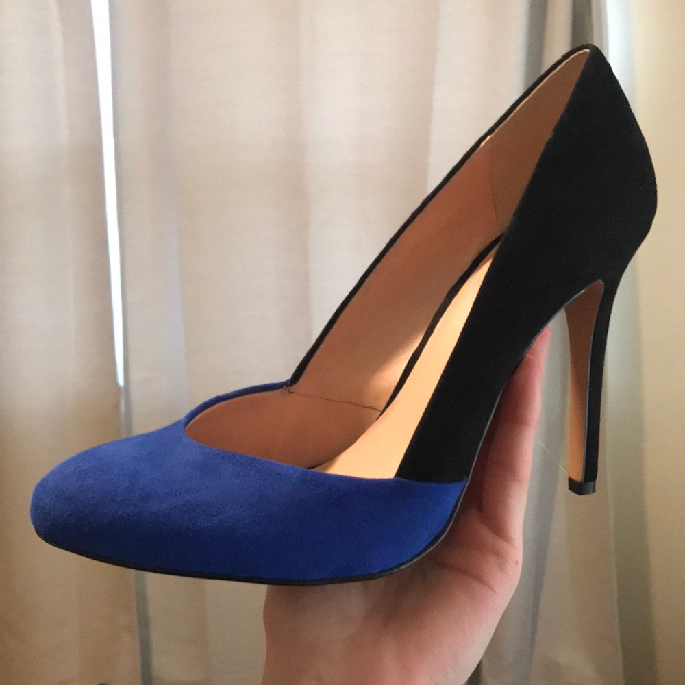 Sole Society Black and Blue Heels Size 8M